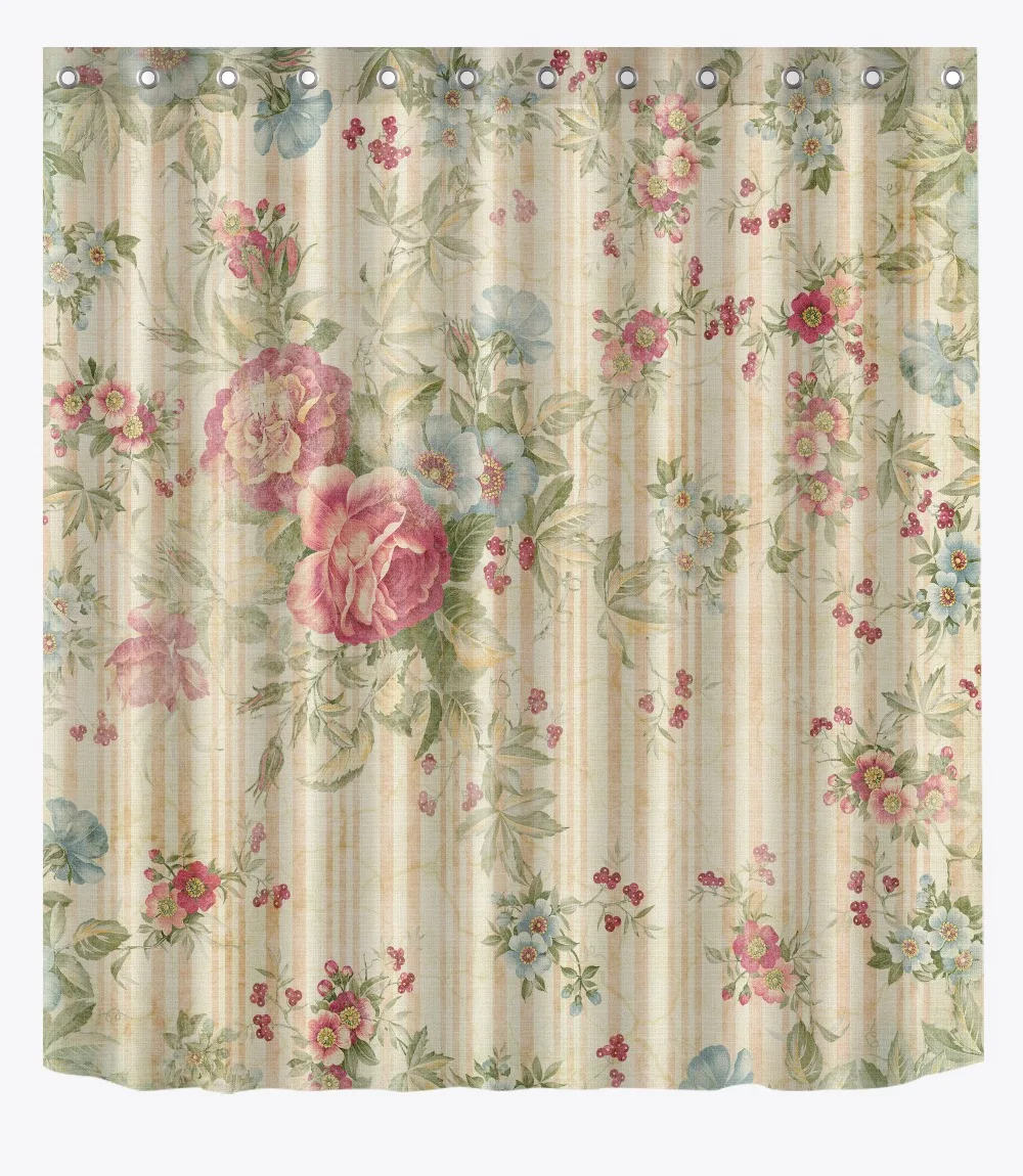 Kaufen Hohe Qualität Verschiedene Benutzerdefinierte Wasserdicht Bad Schöne Blume Muster Dusche Vorhang Polyester Stoff Bad Vorhang