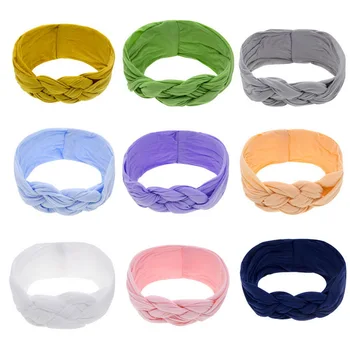 

DHL 1000pcs Chinese knot Nylon/Pure Cotton Headbands Braided Nylon/Cotton Headwraps