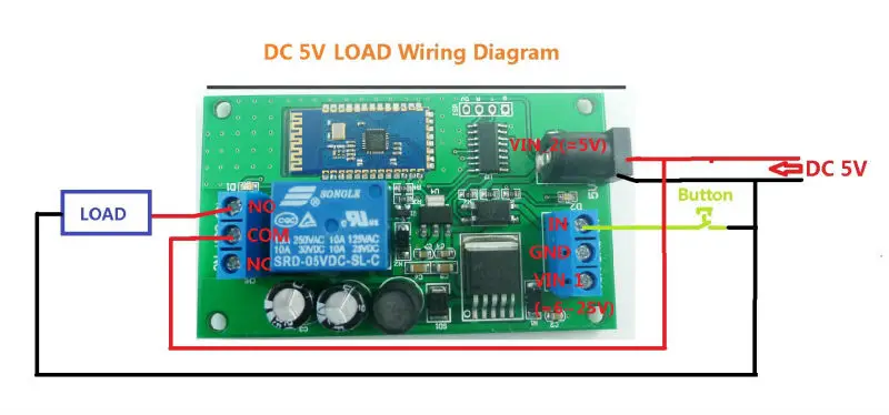 CE034_M DC 5 в 6 в 9 в 12 В 15 в 24 В релейный модуль Bluetooth Android APP мобильный телефон пульт дистанционного управления