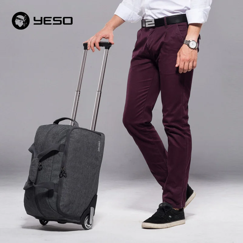YESO тележка дорожная сумка ручной чемодан 20 дюймов 32L Rolling Duffle Сумки непромокаемые