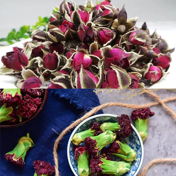 

NEW Natural Dried Beautiful Rose Flower Rose bud + carnation buds Decorative preserved Flowers Event &Party Supplies