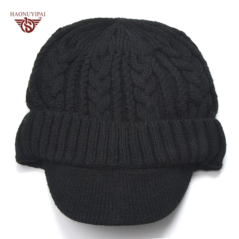 Фирменная новинка зимние Skullies шапочки с козырьком для мужчин и женщин модные hnyp