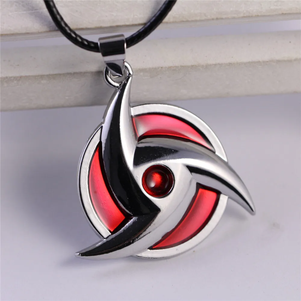 

Carton Naruto Pattern Red/Silver Color Unisex Fashion jewellery Naruto Women necklace Trendy Anime Party Accessories