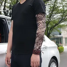 6 шт. тату-рукава дизайн утеплитель унисекс нейлон наружная Временная УФ Защита носки до середины икры тату Мода Mangas