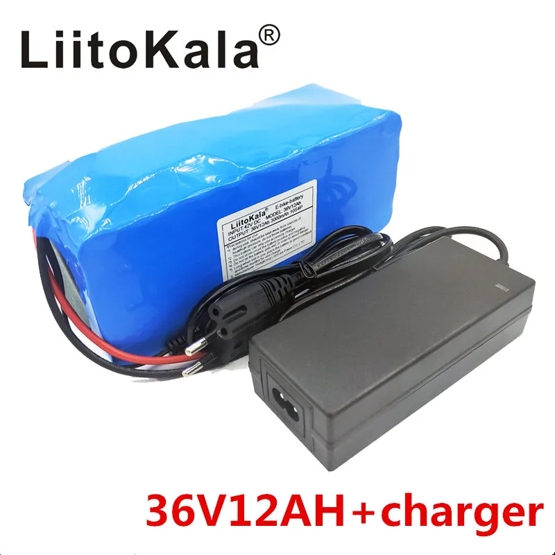 Bateria de Bicicleta Construída na Bateria de Lítio Carga da Bateria Volts com 2a Nova Liitokala Elétrica Bms 20a Ebike 36 v 12ah - Image 3
