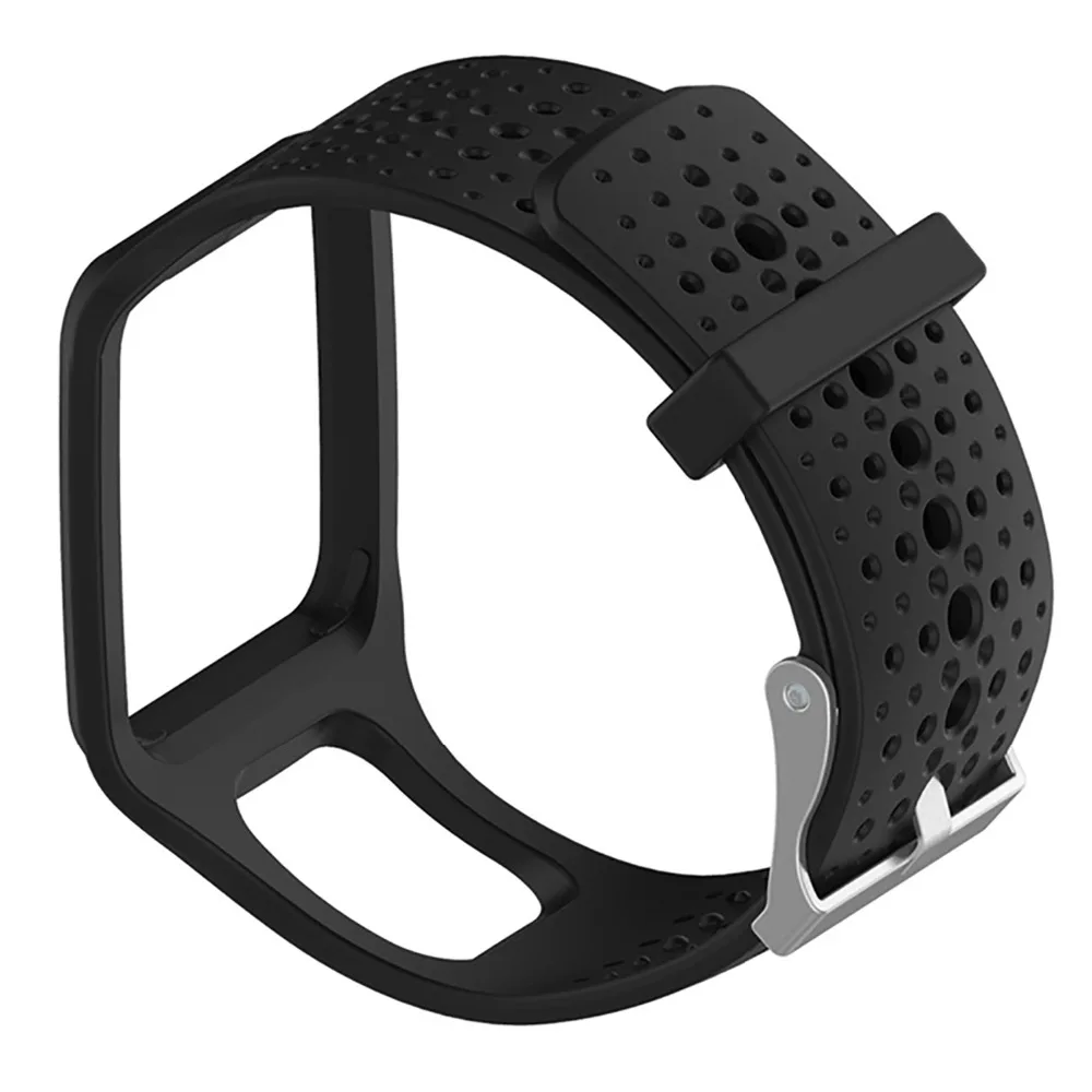 Silicone-Square-Watch-Band-Bracelet-Strap-Replacement-for-TomTom-Multi-Sport-Tom-Tom-Runner-gps-sport (3) 