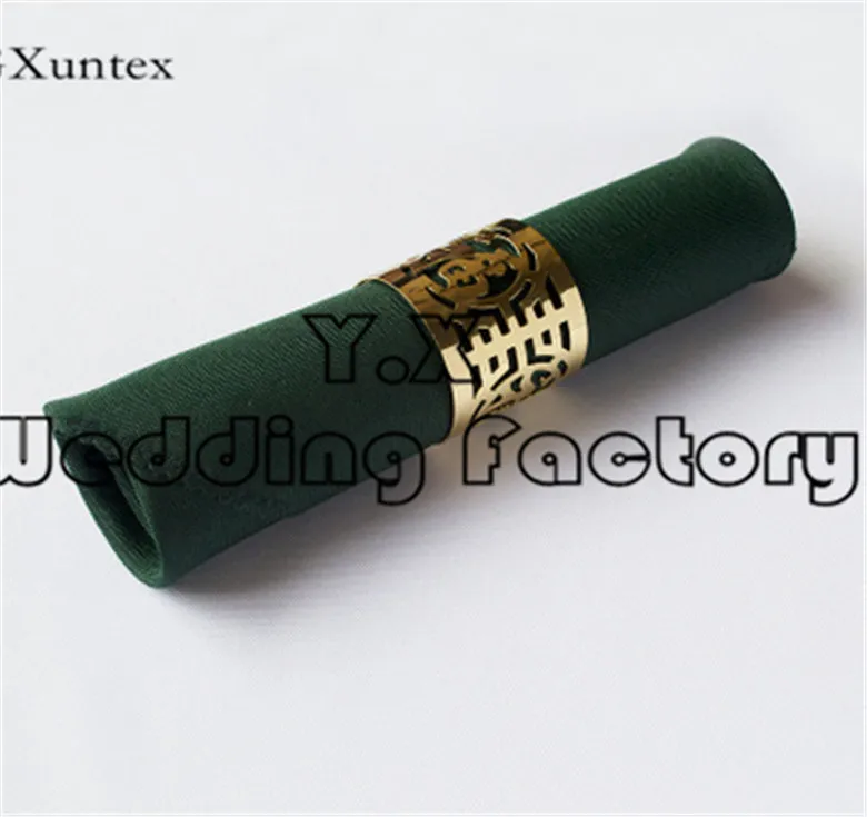deep green Размер: 30 см* 30 см поли Столовая салфетка для украшение для свадьбы - Цвет: deep green