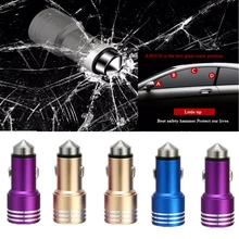 100 шт/партия молоток двойной USB 2 порта 2.1A автомобильное зарядное устройство Универсальная зарядка для iPhone iPad iPod samsung Galaxy sony DHL