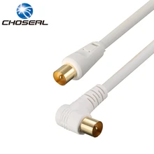 Choseal TV Cable RCA Male To Male TV Satellite Antenna Cable Four-Layer Shielded Radio Frequency Cable For TV TV BOX