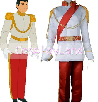

Cinderella's Prince Charming Cosplay Costume Royal Ball Adult Men Suit Outfit Custom Made Halloween Cinderella Prince Costumes