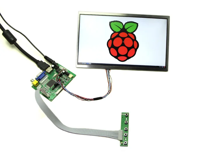 10,1 ''ЖК-дисплей-1366x768 HDMI/VGA/NTSC/PAL winder