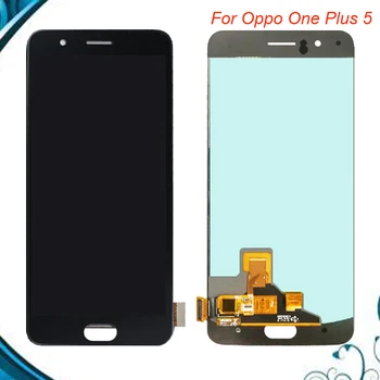 

100% Tested OK 5.5'' For Oppo Oneplus 5 LCD Display Screen Touch Panel Assembly For One plus 5 A5000 Five LCD Black White Color