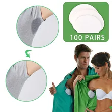 200 шт 100 пар дезодорант для подмышечной зоны платье подмышечные прокладки для защиты одежды от пота одноразовые подмышки антиперспирант летние мужские и женские наклейки на ленты