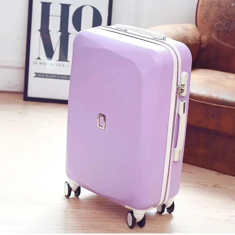 2" 22" 2" 26" чемодан против сумки для девочек розовый фиолетовый милый багаж сумка Женская дорожная сумка детские чемоданы на колесиках - Цвет: as the picture shows