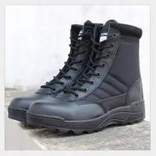 Американские военные кожаные ботинки для мужчин; армейские ботинки; erkek ayakkabi