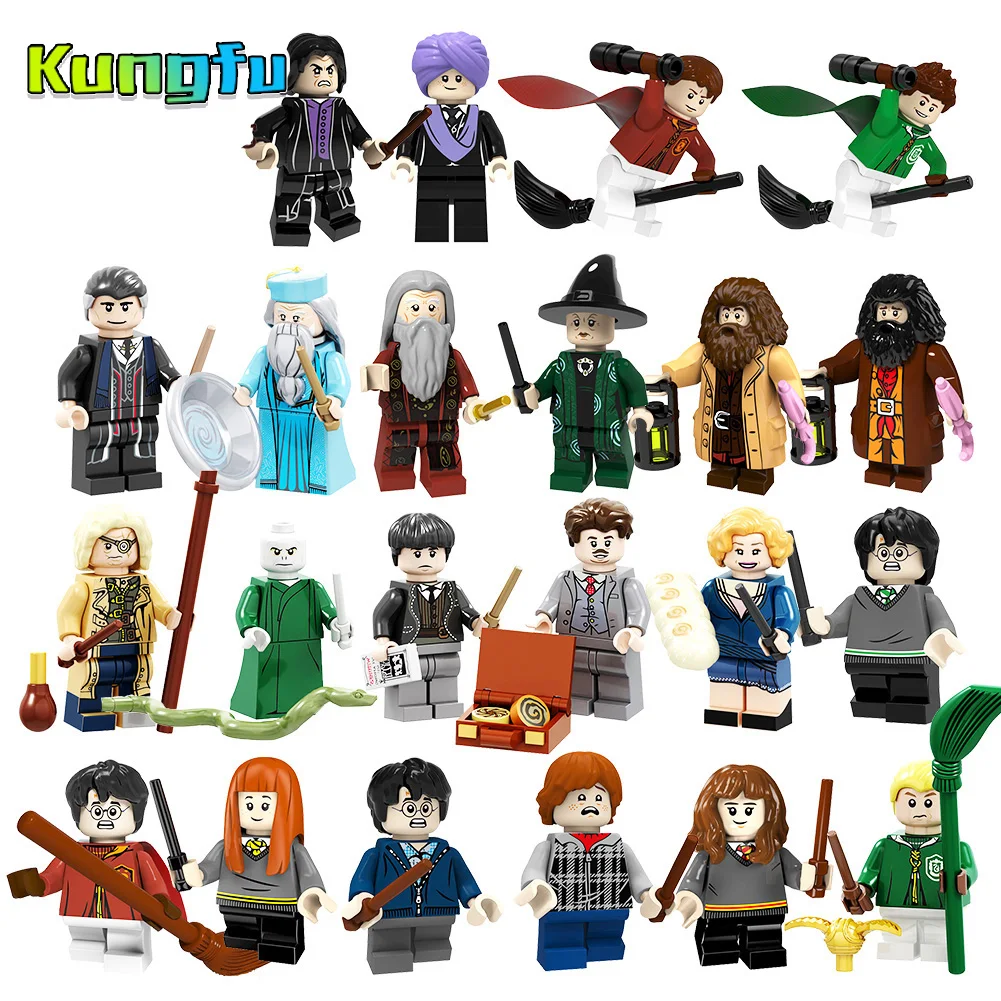 

Playmobilely Harrily Potter Figure Single Sale The Hallows Toys Hermione Ron Dumbledore Hagrid Malfoy Building Blocks Brick Toy