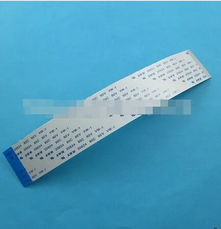 Free shipping 100pcs FFC 60mm 15 pins 1 0mm pitch Flat Ribbon Flex Cable 20624 AWM 2