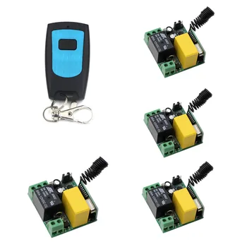 

AC 220V 1CH Relay Wireless Remote Control Switch Teleswitch Power ON/OFF Receiver Transmitter Toggle Momentary Latched