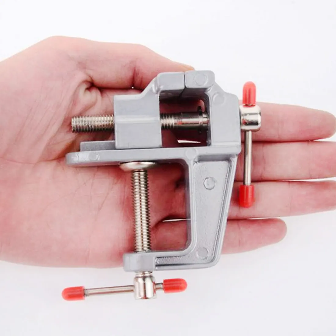 

1PCS Mini Aluminum Bench Table Swivel Lock Clamp Vice Craft Jewelry Hobby Vise