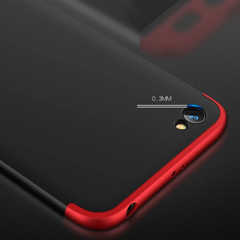 360 Degree Full Cover Case For Xiaomi Redmi Y1 Lite Case With Tempered Glass Luxury Plastic Cover For Xiaomi Redmi Y1 Lite Case