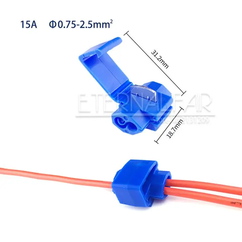Соединитель линии клеммное соединение Синий Красный быстрое соединение зажим провода обжимной сплиттер губной полос зажим без полосы мягкий дистрибьютор