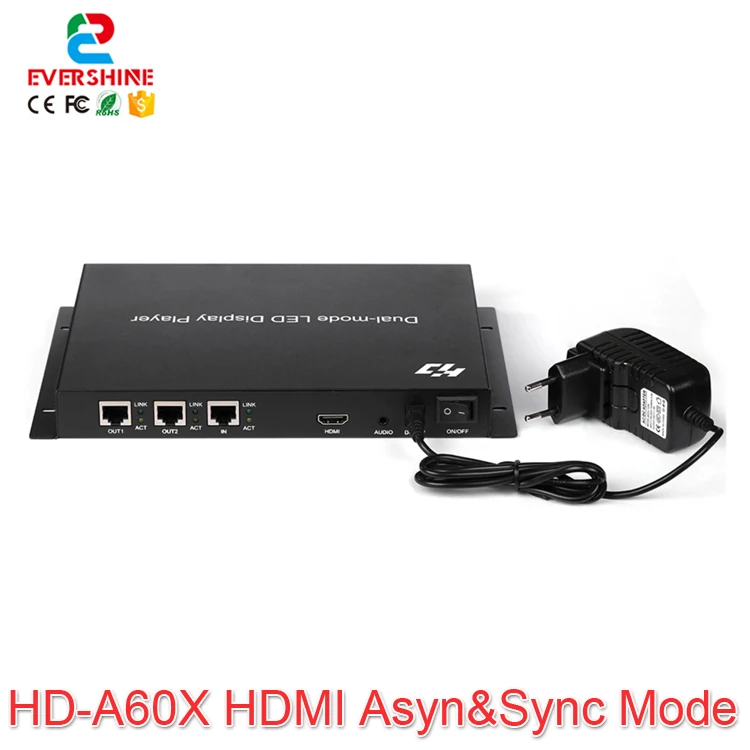 RGB LED Дисплей HDMI контроллер видео синхронный асинхронный режим плеер коробка HD A601