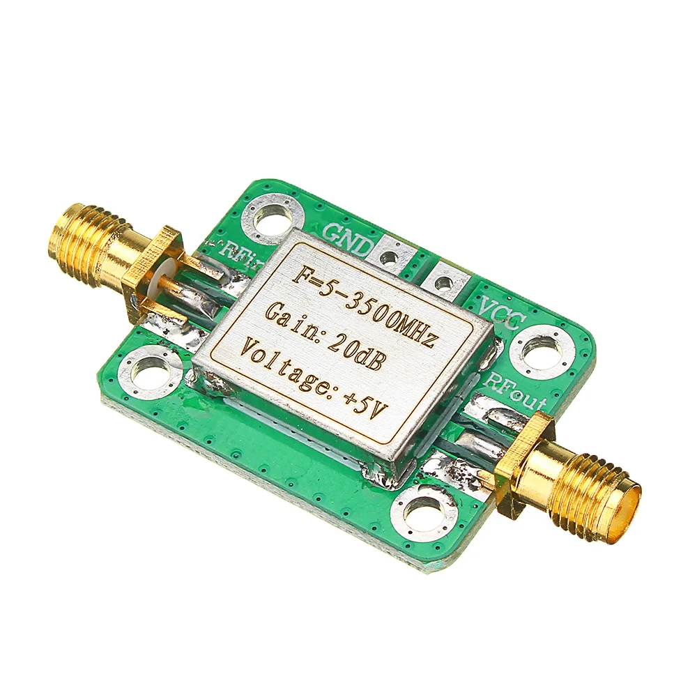 

2pcs/set 0.1-2000MHz RF Amplifier Wideband High Gain 30dB Low Noise Amplifier LNA Broadband Module Receiver Development Board