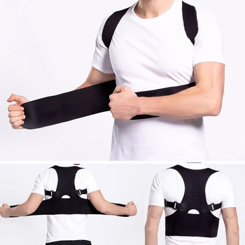 

Adult Children Posture Corrector Corset Spine Brace Back Belt Orthotics Back Support Adjustable Upper Back Shoulder Support