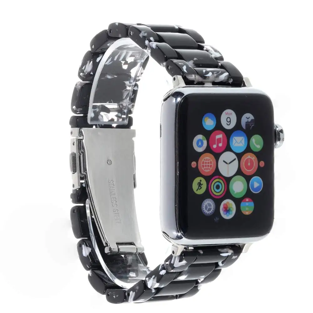 

Imitation Ceramic Strap Band for APPLE Watch 4/3/2/1 42mm/38mm Iwatch Bracelet Wrist Resin Belt Watch Accessories Watchband