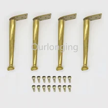 4PCS 200x80mm Metal Furniture Legs Table Cabinet Golden Furniture Feet