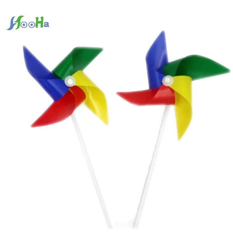 

50pcs/lot Plastic Windmill Toy Self-assembly Colorful Garden Decoration Toys Home Garden Yard Lawn Party Decor Outdoor Toy Gift