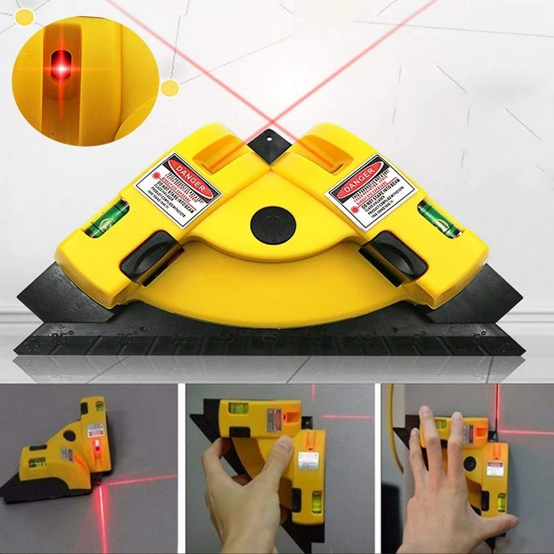 LED Angle 90 Degree Lase rLevel Square 2 beam Level High Quality Level Anti-dust Anti-water Laser Measurement Laser Tool