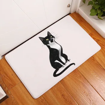 

CAMMITEVER 6 Cat Cartoon Cute Animal Rug Children Bedroom Decor Alfombras Para La Sala Modern Absorbent Bath Mat Outdoor Rug