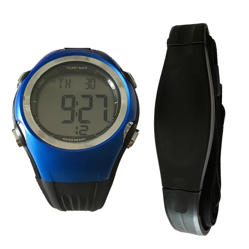 Пульсометр спортивные полярные часы водонепроницаемый цифровой беспроводной Бег Велоспорт нагрудный ремень мужские и женские спортивные часы