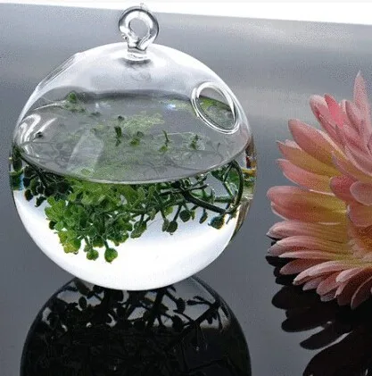 2 шт./партия Diam 100 мм подвесная стеклянная Цветочная ваза для растений гидропонный контейнерный горшок домашний свадебный Декор