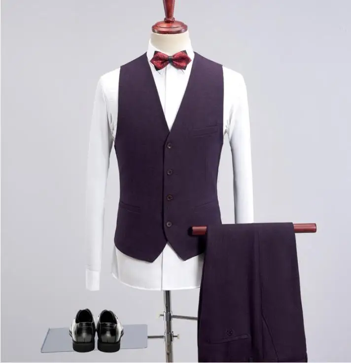 (Куртка + жилет + брюки) Различные цвета выбор Slim Fit Мужские свадебные костюмы деловые мужские s формальная одежда Высокое качество Мужские