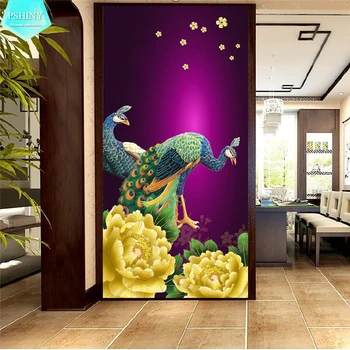 

PSHINY 5D DIY Diamond embroidery sale peacock Home Decor Picture Full Square Rhinestone display Diamond Painting cross stich kit