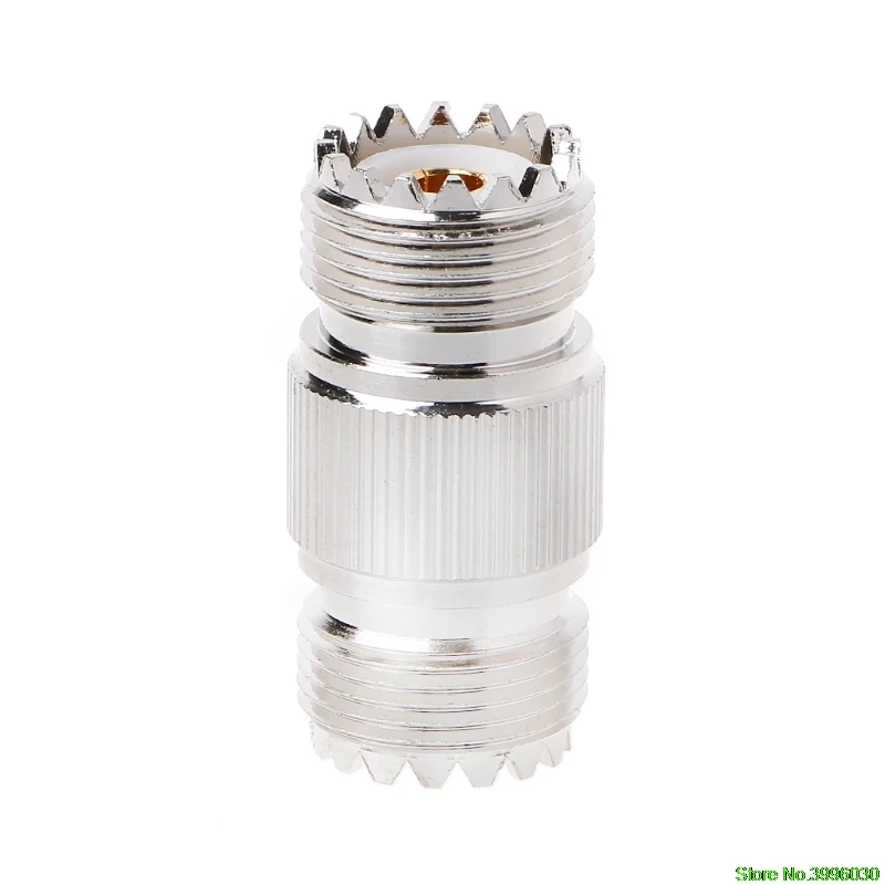 

UHF PL-259 SO-239 Female To UHF Female Jack RF Straight Connector Adapter Nickel