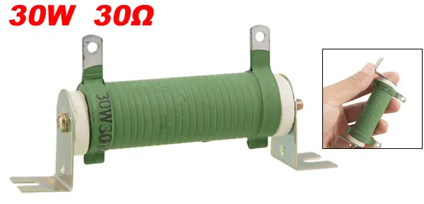 High Power Tubular Fixed Wire Wound Resistor 30W 30 Ohm
