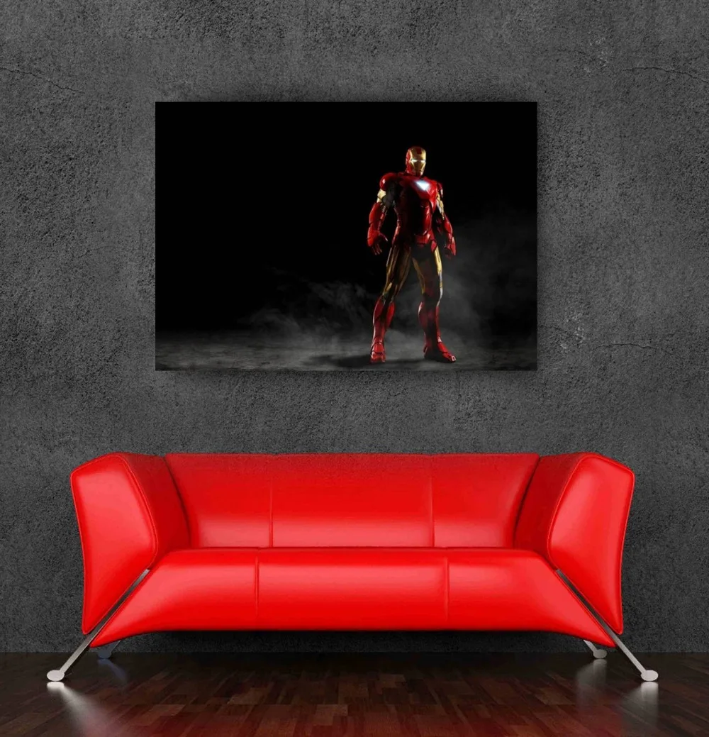 Марвел hero железо человек наклейка плакат для стен украшение 24 x 36 дюймов комната