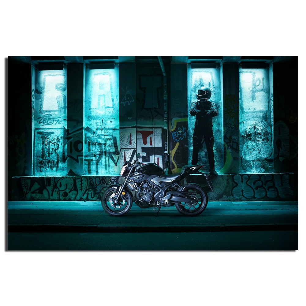 Yamaha мотоцикл плакат холст картины настенные художественные принты для гостиной