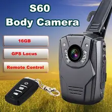 BOBLOV 2K S60 HD 1296p Wearable Body Video Camera Police Security Camera Night Vision Record 16GB GPS Remote Control Camcorder