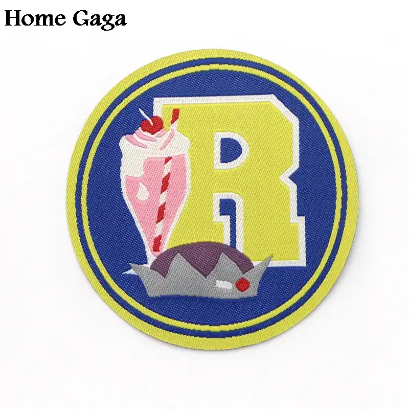 Sew On Embroidery Applique Patch Sew Iron Badge Fur Letter R