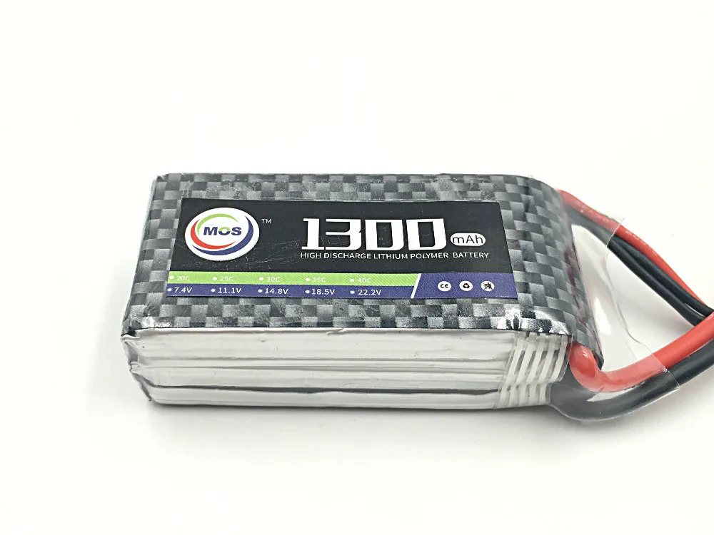 2pcs Package MOS 3S lipo battery 11 1v 1300mAh 40C For font b rc b font
