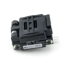 Plastronics 48QN50K17070 48QN50S17070 IC Тесты гнездо адаптера 0,5 мм Шаг QFN48 MLP48 MLF48 посылка