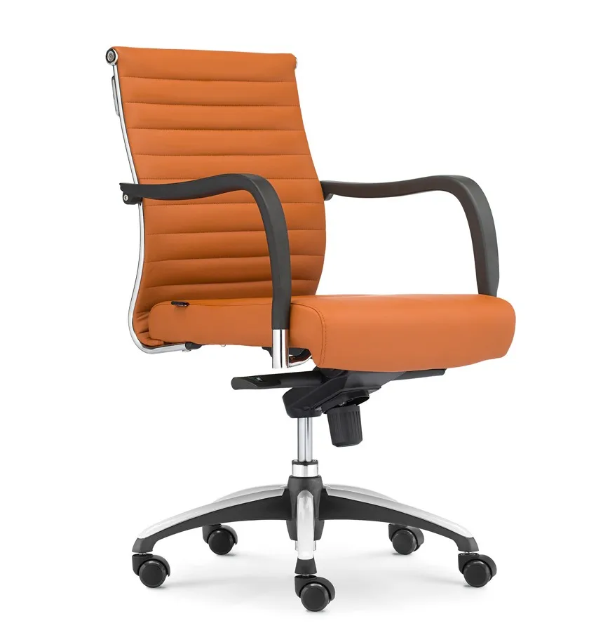 Ofis Koltugu Doner Bilgisayar Sandalye Orta Geri Koltuk Sabit Arms Sik Nervurlu Dosemeli Pu Deri Kalin Rahat Koltuk Computer Chair Office Chaircomputer Swivel Chair Aliexpress