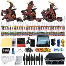 Машина для татуировки, костюм, четыре катушки, шейдерная машина, лайнер, машина, цветная машина, татуировки, комплекты, игла, педаль питания, тату