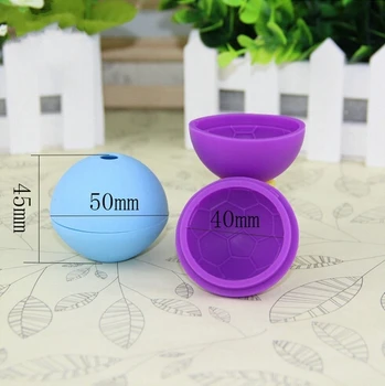 

Free shipping-100pcs/lot-New Brand Football Shape Ice Ball Mold Maker Party Bar Drink Silicone Round Shape Trays BPA Free #01