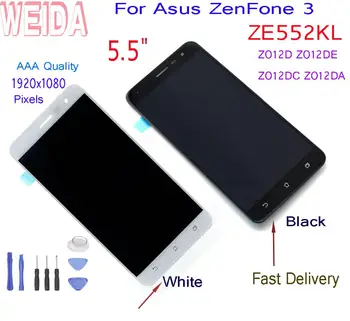 

5.5"For Asus ZenFone 3 ZE552KL Z012D Z012DE LCD Display Touch Screen Digitizer Assembly +Frame +Tools Z012DC Z012DA LCD