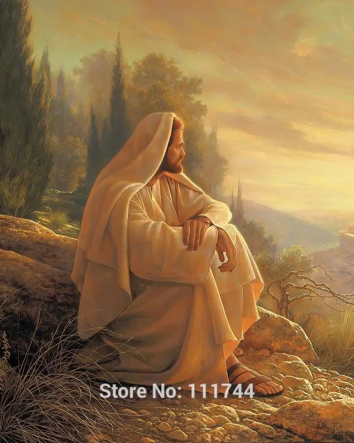 

artwork of jesus christ Alpha And Omega Portrait painting canvas art High quality hand painted